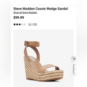 Steve Madden wedge sandals